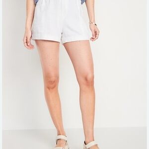 Old Navy Women's High Waist Shorts in White